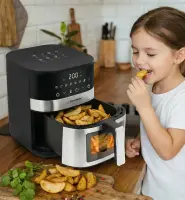 ESPERANZA AIR FRYER WITH WINDOW PESCE ALLA GRIGLIA 5L 1400W – pilt 5
