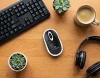 TITANUM WIRELESS 2.4GHZ OPTICAL MOUSE 3D USB VULTURE BLACK/WHITE – pilt 7