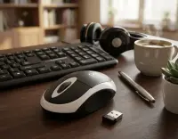 TITANUM WIRELESS 2.4GHZ OPTICAL MOUSE 3D USB VULTURE BLACK/WHITE – pilt 9