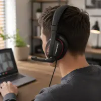 ESPERANZA STEREO HEADPHONES WITH MICROPHONE SONATA – pilt 3