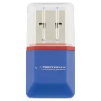 ESPERANZA MICRO SD USB 2.0 CARD READER BLUE