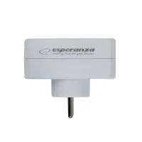 ESPERANZA ELEC. SOCKET SPLITTER 2 SOCKETS WHITE – pilt 2