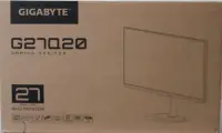 SALE OUT. GIGABYTE GAMING MONITOR 27" G27Q20 | SALE OUT. Gigabyte G27Q20 EK | 27 " | SS IPS | QHD | 200 Hz | 0.5 ms | 2560 x 1440 pixels | 350 cd/m² | HDMI ports quantity 2 | Warranty 36 month(s) | DAMAGED AND MISSING INNER PACKAGING, DEMO