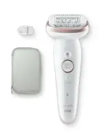 Braun Epilator | Silk-épil 9 SES9-000 | Operating time (max) 50 min | Number of power levels 2 | Wet & Dry | White/Silver