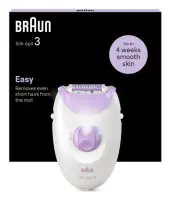 Braun Epilator | Silk-épil 3 SE3-000 | Number of power levels 1 | White/Pink
