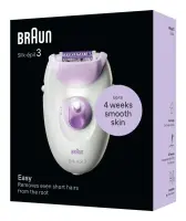 Braun Epilator | Silk-épil 3 SE3-000 | Number of power levels 1 | White/Pink – pilt 2