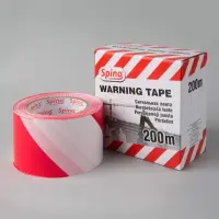 Hoiatuslint 70mm x 200m, punane/valge