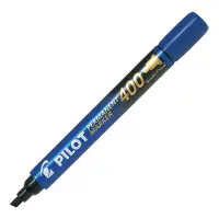 Permanentne marker PILOT 400 lõigatud otsaga 4mm sinine