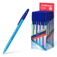 Pastapliiats korgiga ERICH KRAUSE R-301 Stick Neon 0,5mm tumesinine