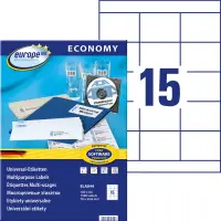 Kleebisetikett AVERY Economy 70x50,8mm 15 lehel 100 lehte