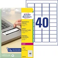 Kleebisetikett AVERY Zweckform 45,7x25,4 eemaldamiskindel (L6145-20)