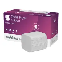 Tualettpaber 2-kihiline lehtedes WEPA V-fold lumivalge 300 lehte (065680)