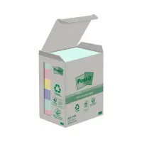 Märkmepaber 76x76mm POST-IT Recycled pastelsed 6x100 lehte