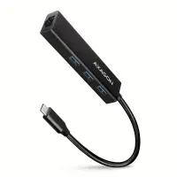 I/O HUB USB-C 4PORT GLAN/0.2M HMC-GL3A AXAGON