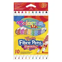 Viltpliiatsid COLORINO Kids kahe otsaga 10 värvi