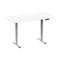 Adjustable Height Table Up Up Bjorn II Gray, Table top L White