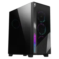 Case GIGABYTE AORUS C500 GLASS MidiTower Not included ATX EATX MicroATX MiniITX Colour Black AC500G