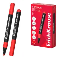 Permanentne marker ERICH KRAUSE P-170 Light 0.8-2.5mm koonilise otsaga punane