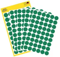 Kleebisetikett AVERY Zweckform Q12mm roheline 270tk (3143)