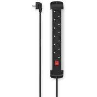 Hama Power Strip, 6 pesa, 1,5 m, must - Pikendusjuhe