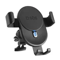 SBS, 10 W, must - Juhtmevaba laadija / telefonihoidja autosse
