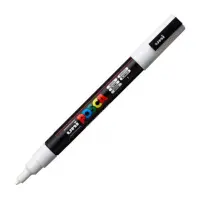 Värvimarker UNI Posca PC-3M 0,9-1,3 mm valge