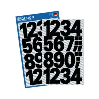 Kleebisetikett AVERY Zweckform 1-10 numbrid mustad veekindel (3785)