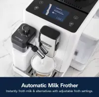 Delonghi | Coffee maker | Rivelia EXAM440.55.W | Pump pressure 19 bar | Built-in milk frother | Fully Automatic | 1450 W | Arctic White – pilt 2