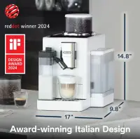Delonghi | Coffee maker | Rivelia EXAM440.55.W | Pump pressure 19 bar | Built-in milk frother | Fully Automatic | 1450 W | Arctic White – pilt 3