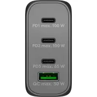 Goobay 100 W USB-C PD GaN Multiport Fast Charger, Black