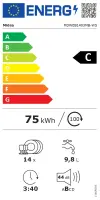 Midea Dishwasher | MDWEB1403MB-WS | Built-in | Width 60 cm | Number of place settings 14 | Number of programs 9 | Energy efficiency class C | Display | White
