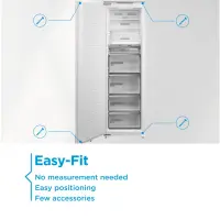 Midea Refrigerator | MDRE271FGE01 | Energy efficiency class E | Built-in | Combi | Height 178.5 cm | No Frost system | Fridge net capacity 192 L | Freezer net capacity 79 L | 38 dB | White