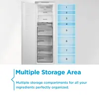 Midea Refrigerator | MDRE271FGE01 | Energy efficiency class E | Built-in | Combi | Height 178.5 cm | No Frost system | Fridge net capacity 192 L | Freezer net capacity 79 L | 38 dB | White – pilt 6
