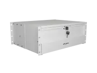 Lanberg AK-2004-S | 19" Drawer 4U, max load capacity up to 90 kg, 4 point assembly | 48.26 x 36 x 17.6 cm | Gray – pilt 6