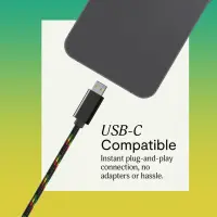 Marley Wired Earbuds | Smile Jamaica | Built-in microphone | USB Type-C | Rasta – pilt 5