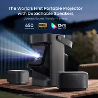 Anker Nebula Nebula P1 Portable Projector with Detachable Speakers | Full HD (1920x1080) | 650 ANSI lumens | Grey – pilt 4