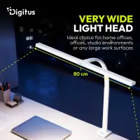 Digitus LED Desk Lamp, 80 cm, White | DA-90493 | 2400 lm | 16 W | 3000-6500 K | Warm white light to white daylight | LED lamp | 10 V – pilt 3