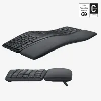 Logitech ERGO K860 klaviatuur Kontor RF juhtmeta ühendus + Bluetooth QWERTY US rahvusvaheline Grafiit – pilt 10