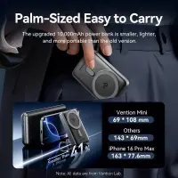 POWER BANK WRL 10000MAH 35W/GREY FKHH0 VENTION – pilt 6