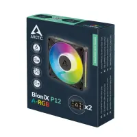ARCTIC BioniX P12 A-RGB Arvuti korpus Ventilaator 12 cm Must 1 tk – pilt 10