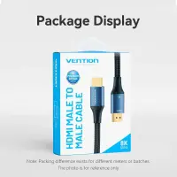 CABLE HDMI MALE TO MALE 5M/ALGLJ VENTION – pilt 3