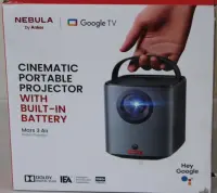 SALE OUT. | Anker Nebula Mars 3 Air Google TV Projector with Built-In Netflix | Full HD (1920x1080) | 400 ANSI lumens | Black | DAMAGED PACKAGING | Wi-Fi