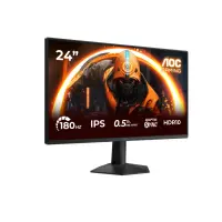 AOC 24G50F | 24 " | IPS | FHD | 16:9 | 180 Hz | 4 ms | 1920 x 1080 pixels | 300 cd/m² | HDMI ports quantity 1 | Black – pilt 10