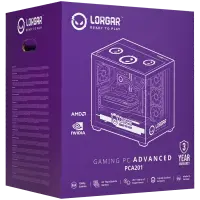 LORGAR Gaming PC Advanced A201 Ryzen 5 7500F RTX 5060 Ti Black – pilt 6
