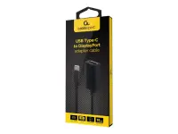 Cablexpert USB Type-C to DisplayPort adapter cable, 4K, 15 cm, black | Type-C to DisplayPort