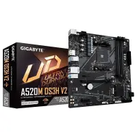 Mainboard GIGABYTE AMD A520 SAM4 Micro-ATX Memory DDR4 Memory slots 4 1xPCI-Express 3.0 1x 1xPCI...