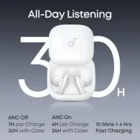 Anker Soundcore Earbuds | Liberty | Bluetooth | Semi-in-ear | Microphone | White | Noise canceling | Wireless – pilt 6