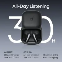 Anker Soundcore True Wireless Earphones | Liberty Buds | Bluetooth | Semi-in-ear | Microphone | Black | Noise canceling | Noise reduction – pilt 3