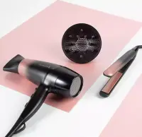 Remington Hair Dryer | D5305 Rose Shimmer | 2200 W | Number of temperature settings 3 | Ionic function | Diffuser nozzle | Black/Rose – pilt 4