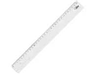 Joonlaud 30cm GRAND plastikust läbipaistev